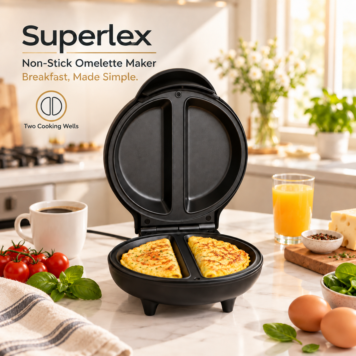 Superlex | Non-Stick Omelette Maker