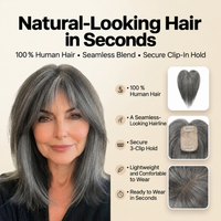 HaloStrand™ | Clip-In Human Hair Topper