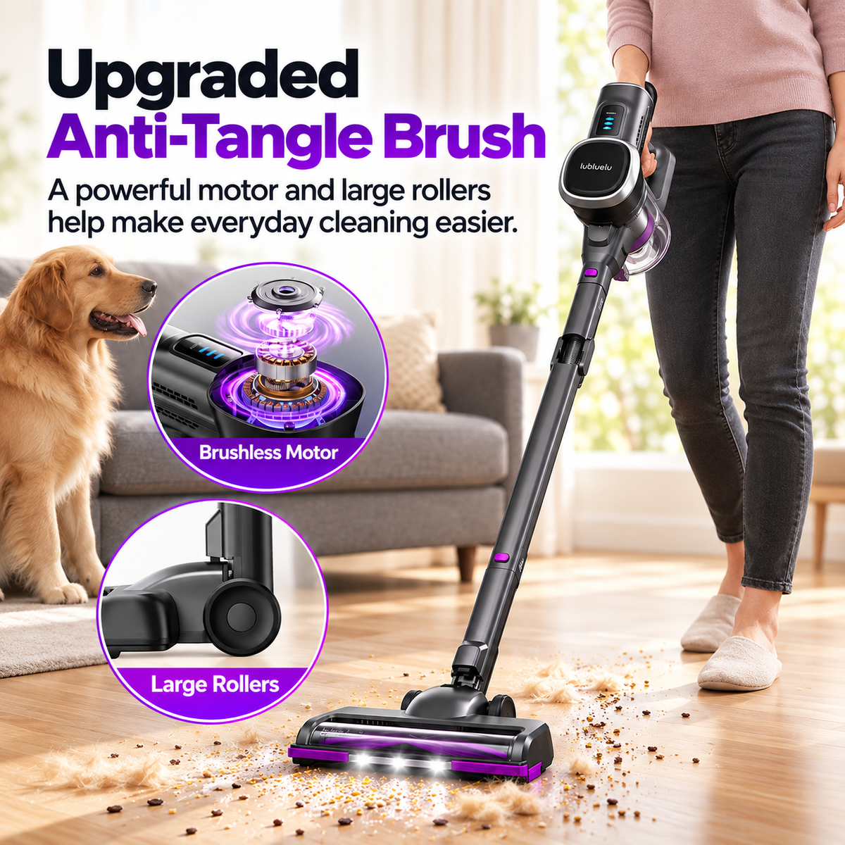 Lubluelu Flex 206 | Cordless Stick Vacuum Cleaner