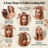 HaloStrand™ | Clip-In Human Hair Topper