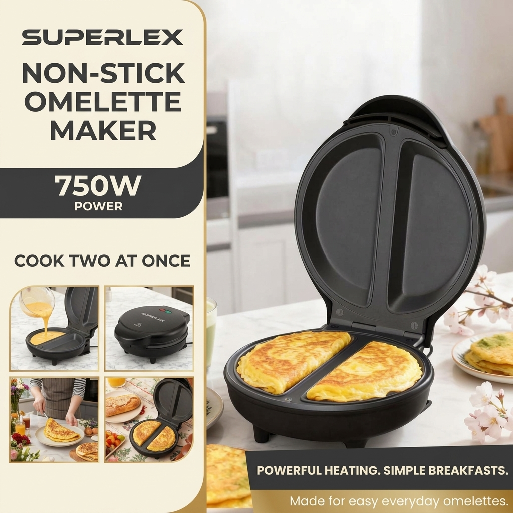 Superlex | Non-Stick Omelette Maker