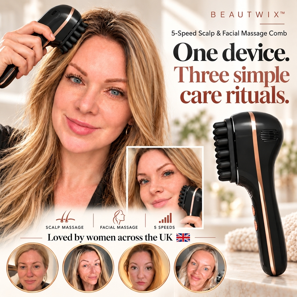 Beautwix™ | 5-Speed Scalp & Facial Massage Comb
