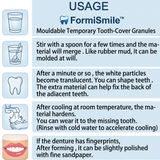 FormiSmile | Mouldable Temporary Tooth-Cover Granules
