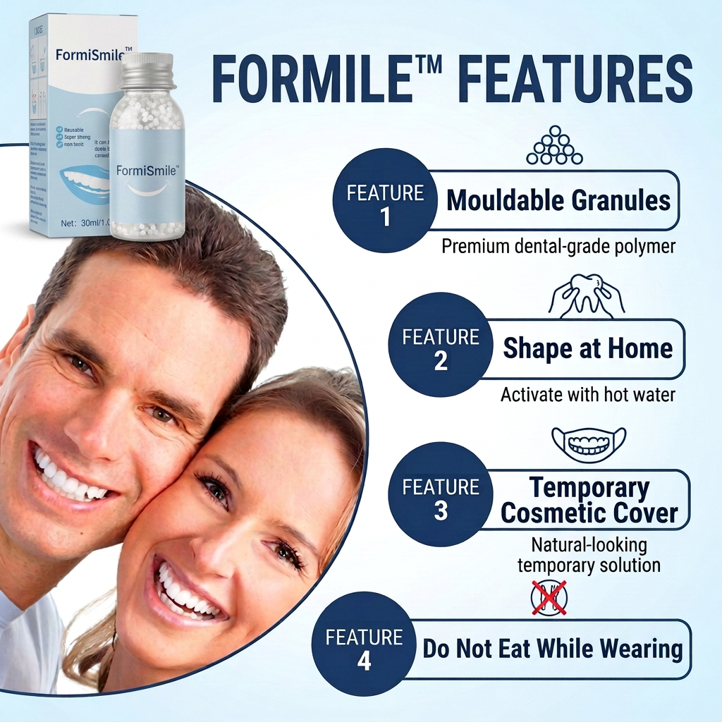 FormiSmile | Mouldable Temporary Tooth-Cover Granules